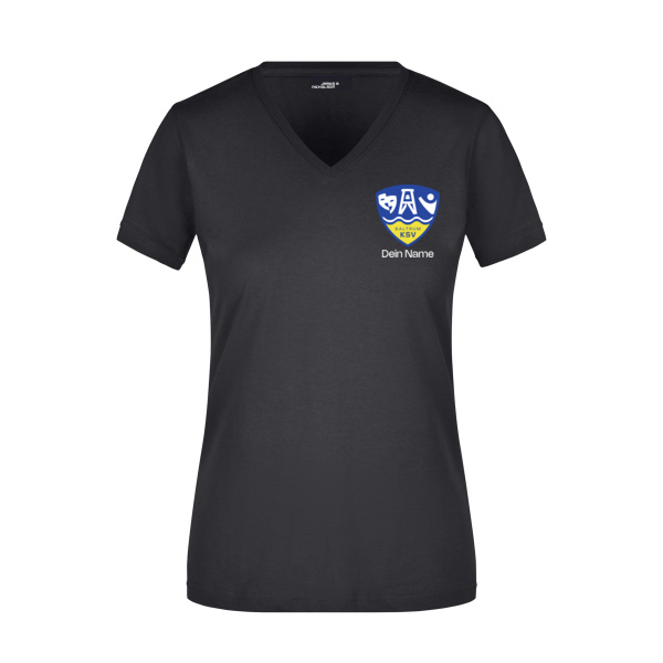 Brustdruck - Ladies' Slim Fit V-T Miniaturansicht